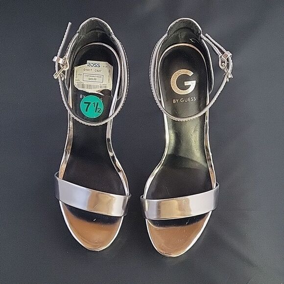 G BY GUESS HIGH HEEL STILETTOS ADJUSTABLE BUCKLE ANKLE STRAP SANDAL - Picture 4 of 14